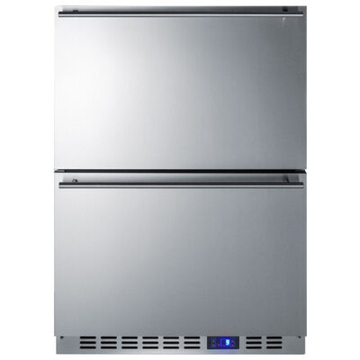 Summit 24 in. 4.3 cu. ft. Refrigerator Drawer - Stainless Steel/Panel Ready | CL2R248