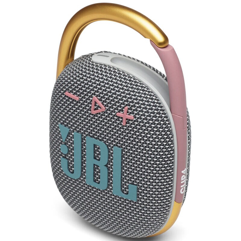 JBL Clip 4 Portable Bluetooth Waterproof Speaker (Grey) 