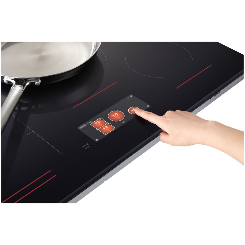 LG Signature 30 in. 4-Burner Induction Cooktop with Simmer Burner & Power Burner - Black, , hires