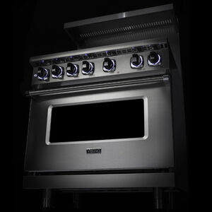 Viking 7 Series 36 in. 5.6 cu. ft. True European Convection Dual Fuel Range with 6 Sealed Burners - Stainless Steel, , hires