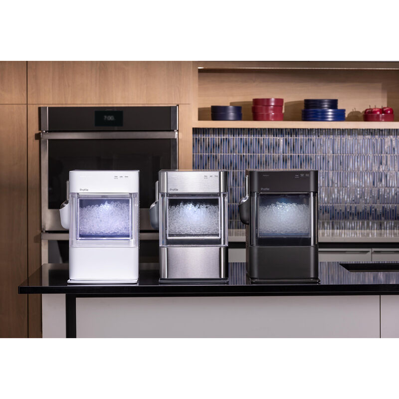 GE Profile 11 in. Smart Ice Maker with 3 lb. Ice Storage & Digital Control - Stainless Steel, , hires