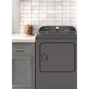 Whirlpool 29 in. 7.0 cu. ft. Gas Dryer with Wrinkle Shield Option, Steam Cycle & Sensor Dry - Volcano Black, Volcano Black, hires