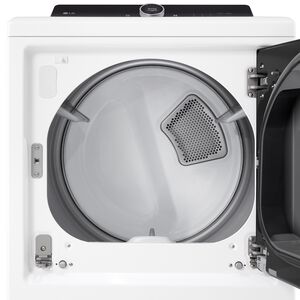 LG 27 in. 7.3 cu. ft. Smart Gas Dryer with EasyLoad Door, AI Sensor Dry, TurboSteam Technology, Sanitize & Steam Cycle - Alpine White, Alpine White, hires