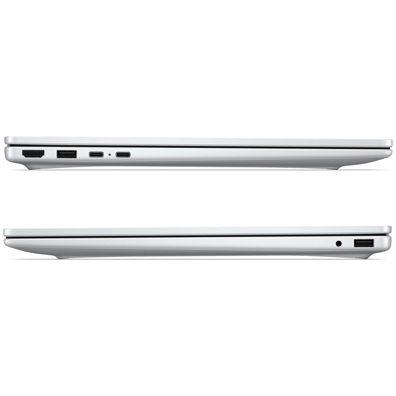 HP OmniBook 3 16 in. Touch Screen Notebook with Copilot+ PC, Intel Core Ultra 5 325, 8-Core CPU, Intel GPU, 16 GB RAM, 512 GB SSD, up to 23.25 Hrs. of Battery Life & Windows 11 Home - Glacier Silver, , hires
