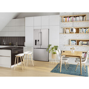 LG 36 in. 23.7 cu. ft. Smart Counter Depth French Door Refrigerator with Ice & Water Dispenser - Printproof Stainless Steel, , hires