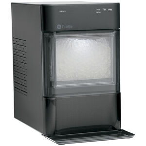 GE Profile 11 in. Countertop Smart Ice Maker with 3 Lbs. Ice Storage Capacity & Digital Control - Black Stainless, , hires
