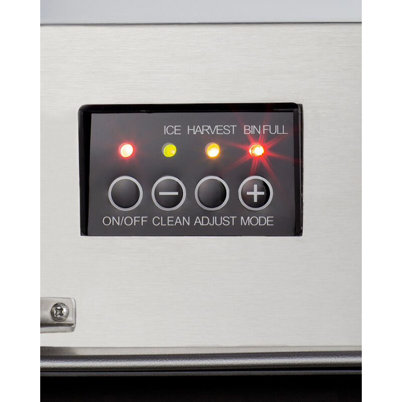 Summit 15 in. Built-In Undercounter Commercial-Use Ice Maker with 25 lb. Ice Storage, Auto-Defrost & Digital Control - Stainless Steel, , hires