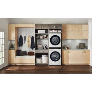 LG 27 in. WashTower with 4.5 cu. ft. Washer with 6 Wash Programs & 7.4 cu. ft. Gas Dryer with 6 Dryer Programs, Sensor Dry & Wrinkle Care - White, White, hires