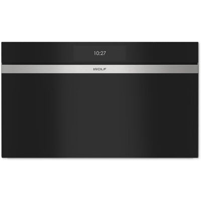 Wolf M Series 30 in. 2.4 cu. ft. Steam Electric Single Wall Oven with Dual Convection - Black - Tubular Handle | CSO3050CM-BT