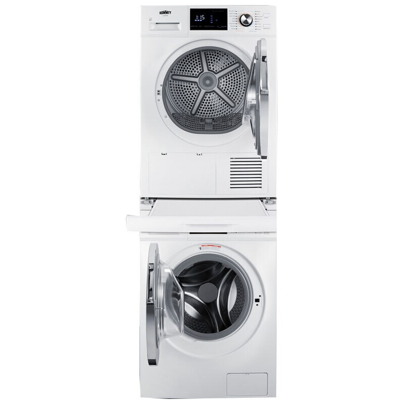 Summit 24 in. Washer/Dryer Stacking Kit - White | P.C.