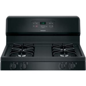 Hotpoint 30 in. 4.8 cu. ft. Gas Range with 4 Sealed Burners - Black, , hires