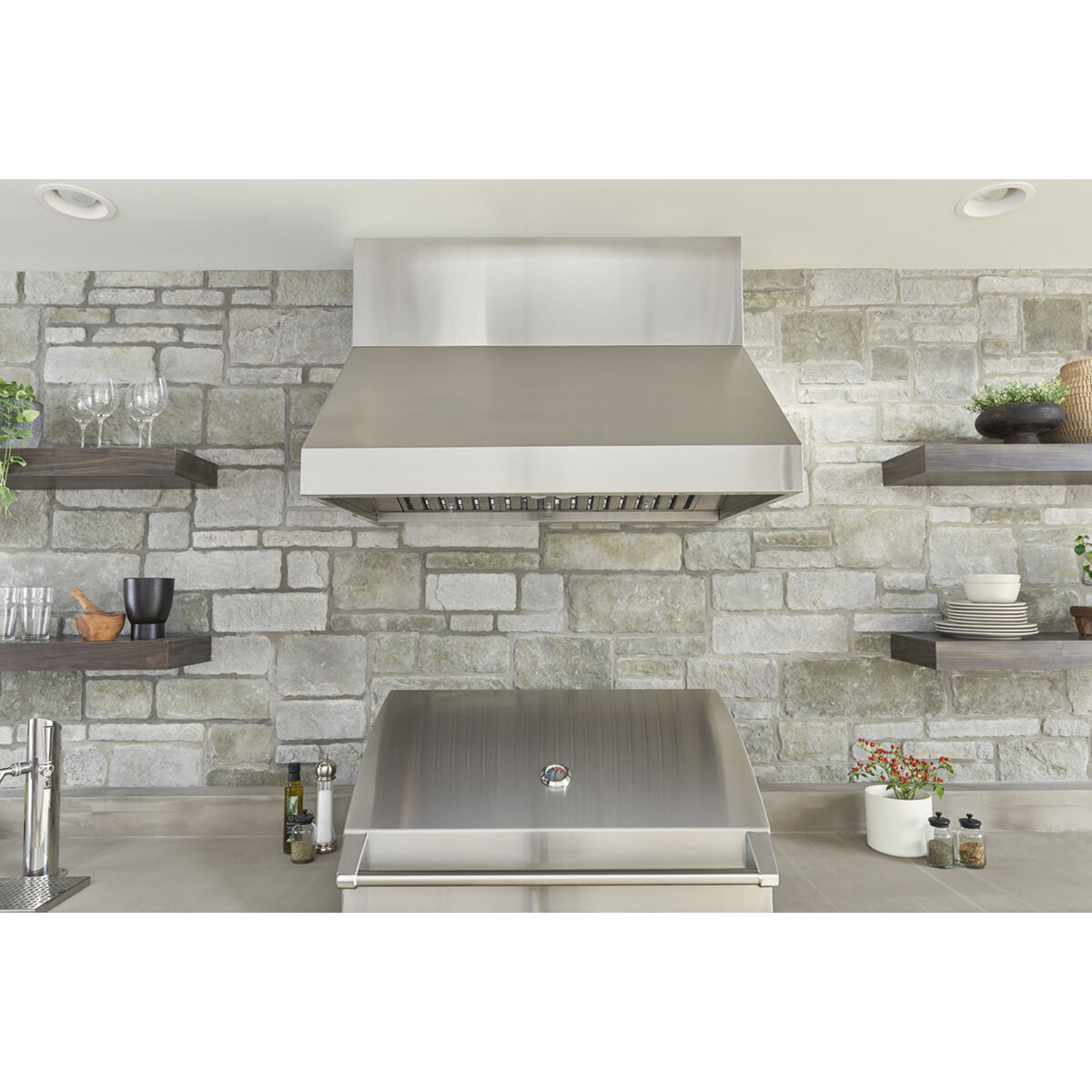 Zephyr Cypress Series 48 in. Ducted Canopy Pro Style Range Hood