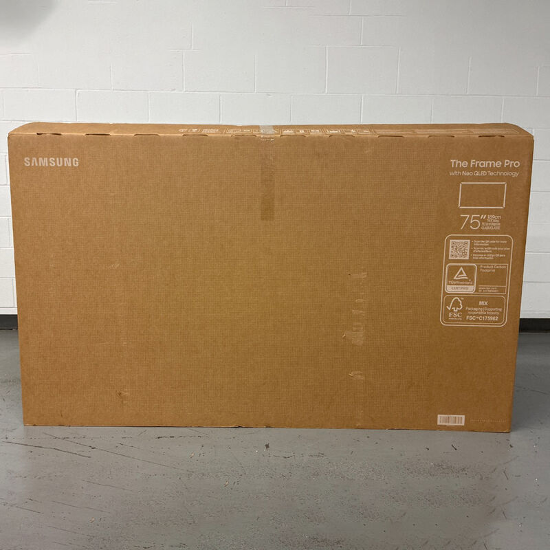 Samsung - 75" Class The Frame Pro LS03FW Neo QLED 4K UHD Smart Tizen TV (Open Box Good Condition), , hires
