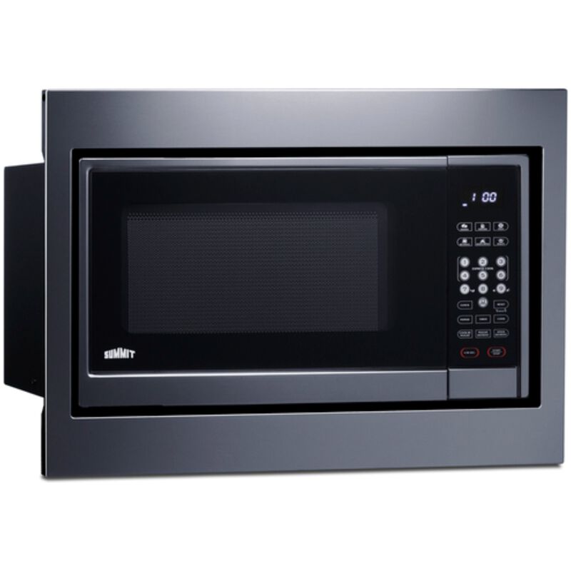Summit 24 in. 1.2 cu. ft. 1000W Built-In Microwave - Stainless Steel (Trim Kit Included), , hires