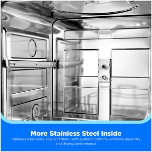 Midea 24 in. Front Control Flush-Mount Dishwasher with 52 dBA Sound level, Auto Open Door & Pocket Handle - Stainless Steel, , hires