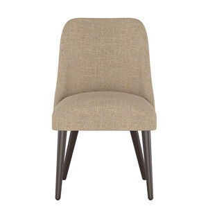 Skyline Furniture Modern Mid Century Dining Chair in Linen Fabric - Sandstone, , hires