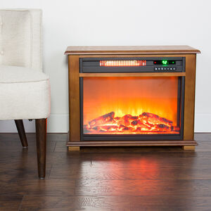 Lifesmart Fireplace Electric Heater with 2 Heat Settings & Automatic Safety Shut-Off, , hires