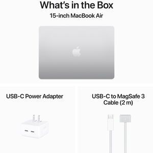 Apple 15" MacBook Air (M3, Silver), , hires