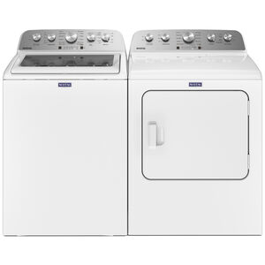 Maytag 29 in. 7.0 cu. ft. Front Load Gas Dryer with 10 Dryer Programs, 4 Dry Options & Wrinkle Care - White, White, hires