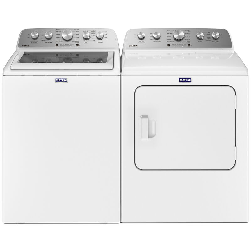 Maytag 29 in. 7.0 cu. ft. Front Load Gas Dryer with 10 Dryer Programs, 4 Dry Options & Wrinkle Care - White, White, hires