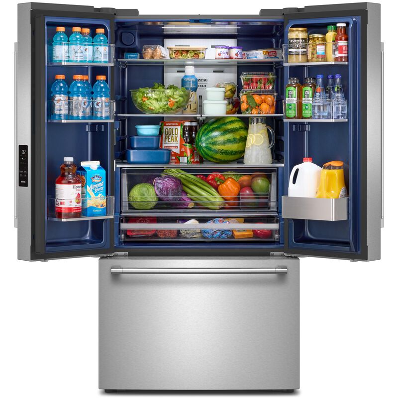 Maytag 36 in. 30.5 cu. ft. French Door Refrigerator with Internal Water Dispenser - Fingerprint Resistant Stainless Steel, , hires