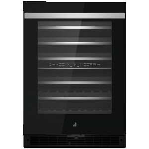 JennAir Noir 24 in. Undercounter Wine Cooler with Wood Racks, Dual Temperature Zones & 45 Bottle Capacity - Black, , hires
