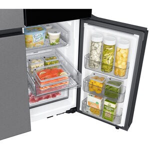 Samsung Bespoke 36 in. 28.6 cu. ft. Smart 4-Door French Door Refrigerator with Internal Water Dispenser - Fingerprint Resistant Stainless, Fingerprint Resistant Stainless, hires