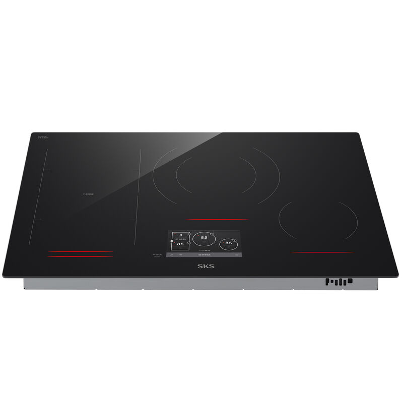 SKS 30 in. 4-Burner Smart Induction Cooktop with Simmer Burner & Power Burner - Black, , hires
