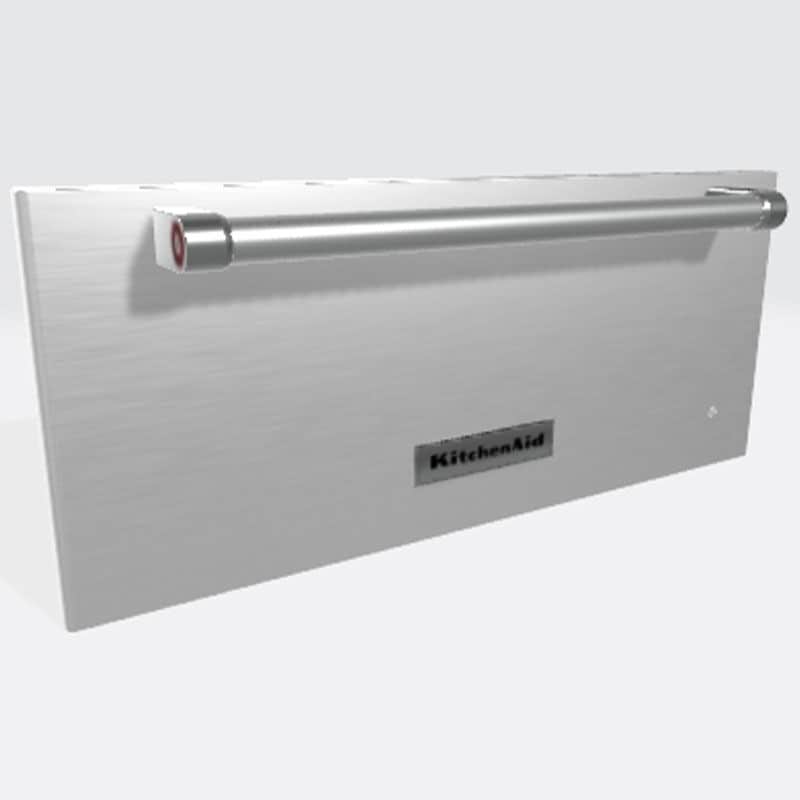 KitchenAid 24 in. 1.1 cu. ft. Warming Drawer with Humidity Control - Stainless Steel, , hires