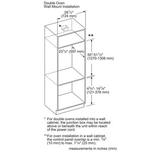 Thermador Professional Series 30 in. 9 cu. ft. Smart Top Control Electric Double Wall Oven with True European Convection - Stainless Steel, , hires