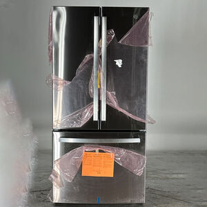 GE 33" 18.6 Cu. Ft. Counter Depth French Door Refrigerator with Internal Filtered Water Dispenser - Stainless Steel (Open Box Excellent Condition), , hires