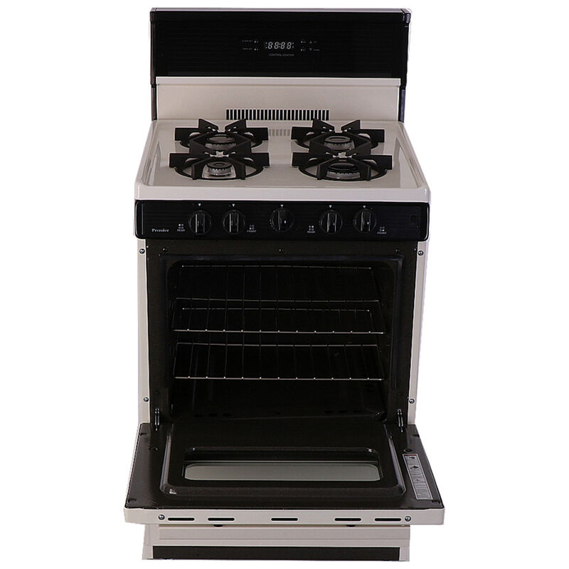 Premier 24 in. 3.0 cu. ft. Oven Freestanding Gas Range with 4 Sealed Burners - Bisque, , hires