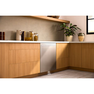 LG SIGNATURE 24 in. Top Control Flush-Mount Smart Dishwasher with 39 dBA Sound Level, 3rd-Rack & Dynamic Heat Dry with AOD - PrintProof Stainless Steel, , hires