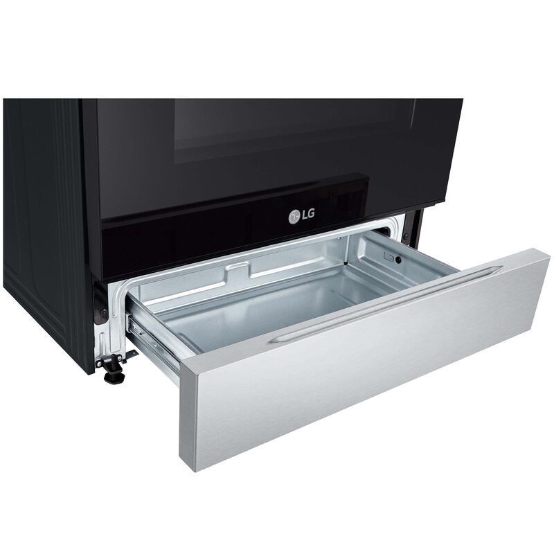 LG 30 in. 6.3 cu. ft. Smart Slide-In Electric Range with Radiant Burners - PrintProof Stainless Steel, , hires