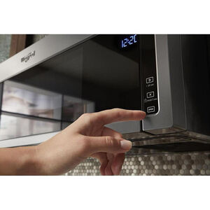 Whirlpool 30 in. 1.1 cu. ft. 1000W Low Profile Over-the-Range Microwave with 400 CFM - Stainless Steel, Stainless Steel, hires