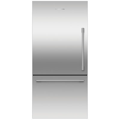 Fisher & Paykel Series 7 32 in. 17.1 cu. ft. Counter Depth Bottom Freezer Refrigerator - Stainless Steel | RF170WLHJX1