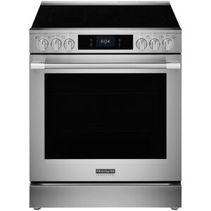 Frigidaire Professional 30 in. 6.2 cu. ft. Smart Air-Fry True European Convection Steam Oven Electric Range with Smoothtop Burners - Stainless Steel, , hires