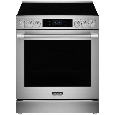 Frigidaire Professional 30 in. 6.2 cu. ft. Smart Air-Fry True European Convection Steam Oven Electric Range with Smoothtop Burners - Stainless Steel | PCFE3085BF