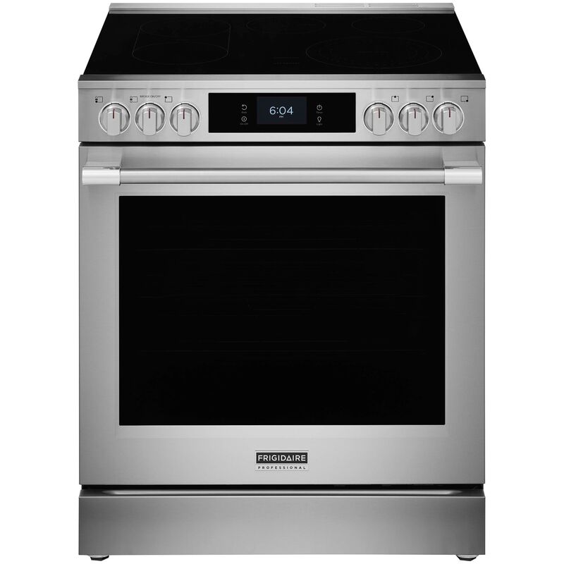 Frigidaire Professional 30 in. 6.2 cu. ft. Smart Air-Fry True European Convection Steam Oven Electric Range with Smoothtop Burners - Stainless Steel, , hires