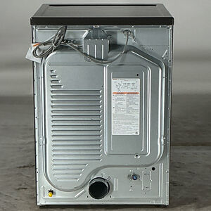 LG 27 in. 7.4 cu. ft. Smart Stackable Round-Door Gas Dryer with Built-In Intelligence, Sensor Dry, Turbo Steam, Sanitize & Steam Cycle - Black Steel (Open Box Good Condition), , hires