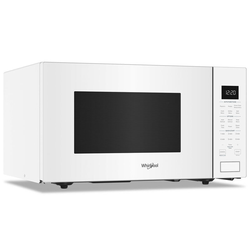 Whirlpool 22 in. 1.6 cu. ft. Countertop Microwave with 10 Power Levels & Sensor Cooking - White, White, hires