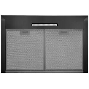 Broan Elite EW48 Series 30 in. Convertible Chimney Style Range Hood with 460 CFM, 3 Fan Speeds & 1 LED Light - Black Stainless, , hires