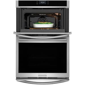 Frigidaire Gallery 27 in. 5.5 cu. ft. Steam Electric Microwave/Wall Oven Combo with True European Convection - Stainless Steel, Stainless Steel, hires