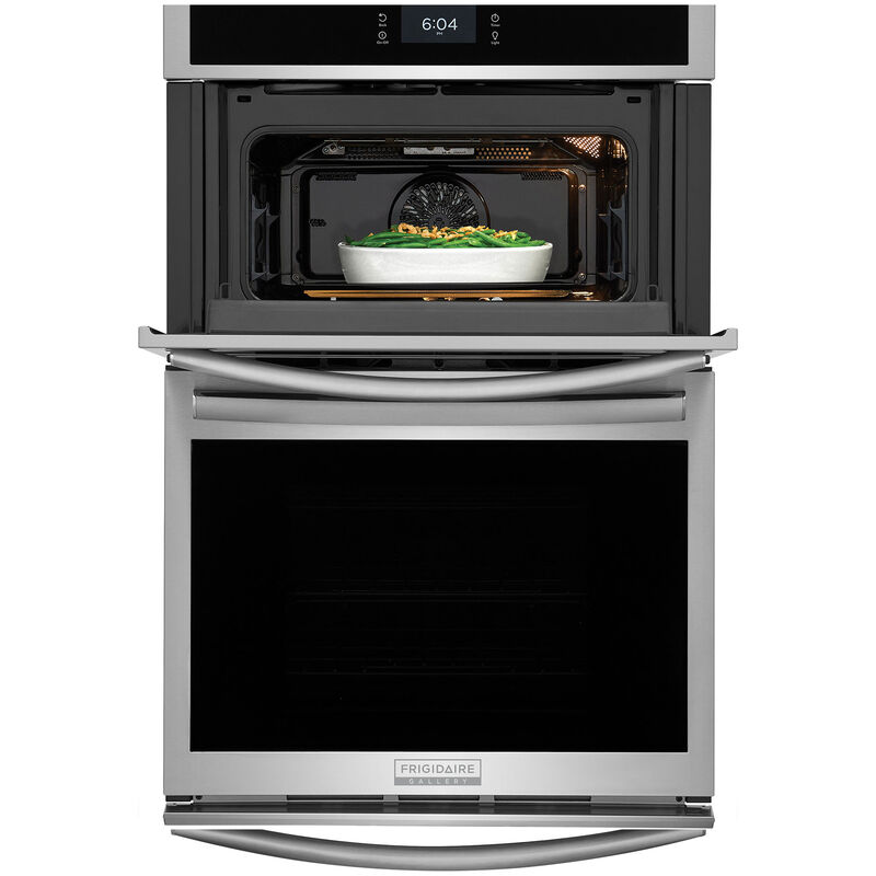Frigidaire Gallery 27 in. 5.5 cu. ft. Steam Electric Microwave/Wall Oven Combo with True European Convection - Stainless Steel, Stainless Steel, hires