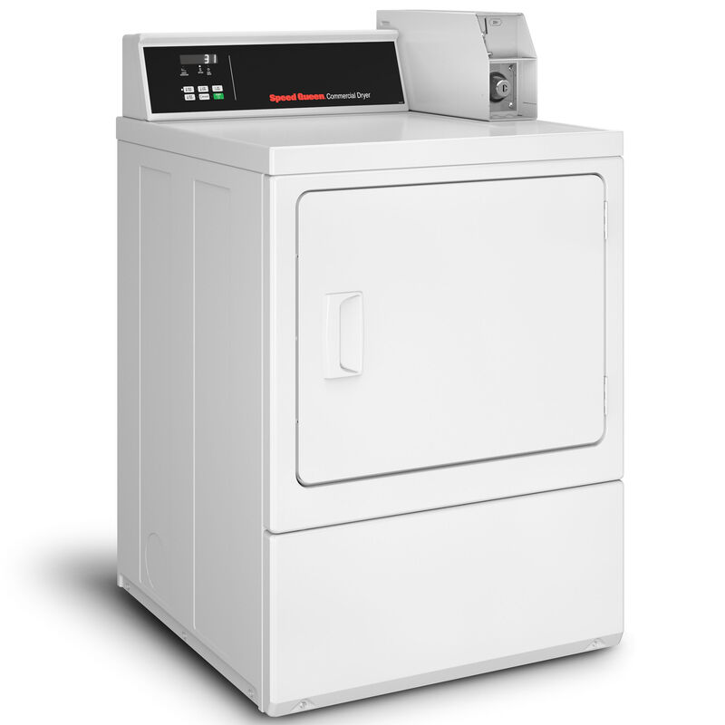 Speed Queen DV6 27 in. 7.0 cu. ft. Commercial Gas Dryer - White, , hires