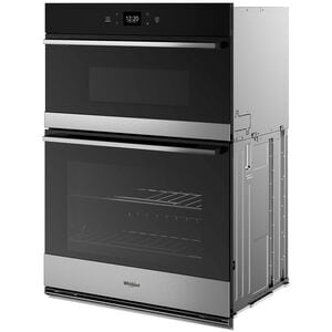 Whirlpool 30 in. 6.4 cu. ft. Smart Electric Microwave/Wall Oven Combo with Standard Convection & Sensor Cooking - Fingerprint Resistant Stainless, , hires