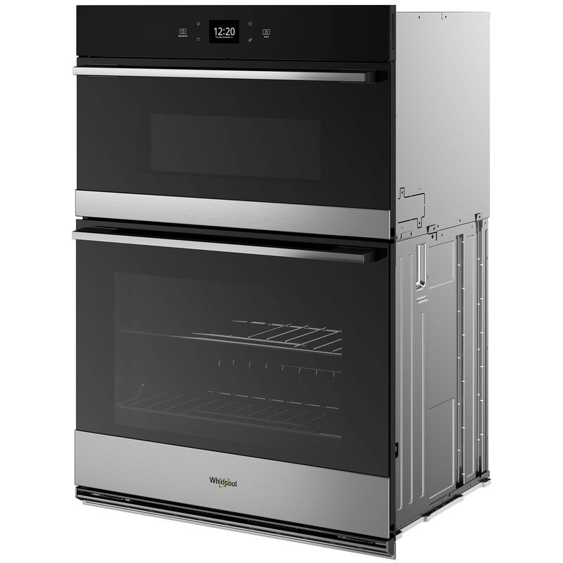 Whirlpool 30 in. 6.4 cu. ft. Smart Electric Microwave/Wall Oven Combo with Standard Convection & Sensor Cooking - Fingerprint Resistant Stainless, , hires