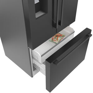 Bosch 500 Series 36 in. 26 cu. ft. Smart French Door Refrigerator with Ice & Water Dispenser - Black Stainless Steel, Black Stainless Steel, hires