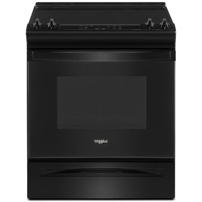 Whirlpool 30 in. 4.8 cu. ft. Slide-In Electric Range with Radiant Burners - Black | WEE515S0LB