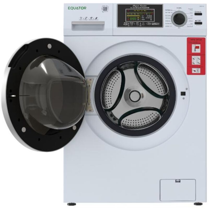 Equator Max 24 in. 2.47 cu. ft. Electric Front Load Convertible (Vented/Ventless) All-in-One Combo with Pet Cycle, Sanitize Cycle & Sensor Dry - White, , hires